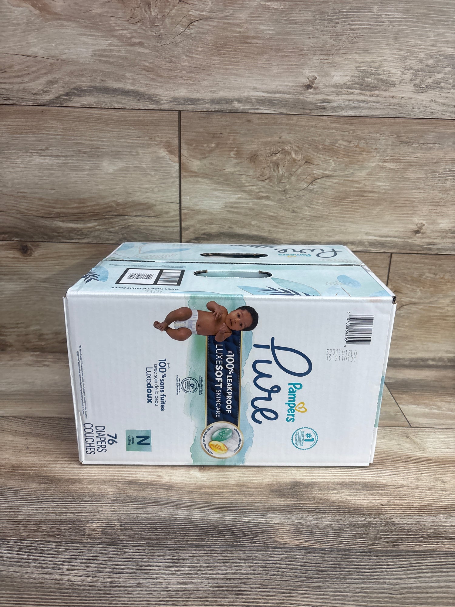 NEW Pampers Pure Diapers Size Newborn, 76ct