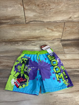 NEW Minecraft Swim Trunks with Creeper & TNT Print Green sz 5/6