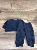 Tommy Hilfiger 2pc Sweatshirt & Jogger Set Navy sz 24m