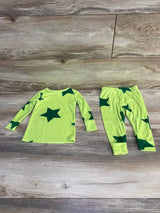Cat & Jack 2pc Star Print Pajama Set Green sz 18m