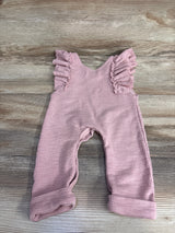 Littluns Textured Ruffle Sleeve Coverall Pink sz 6-9m