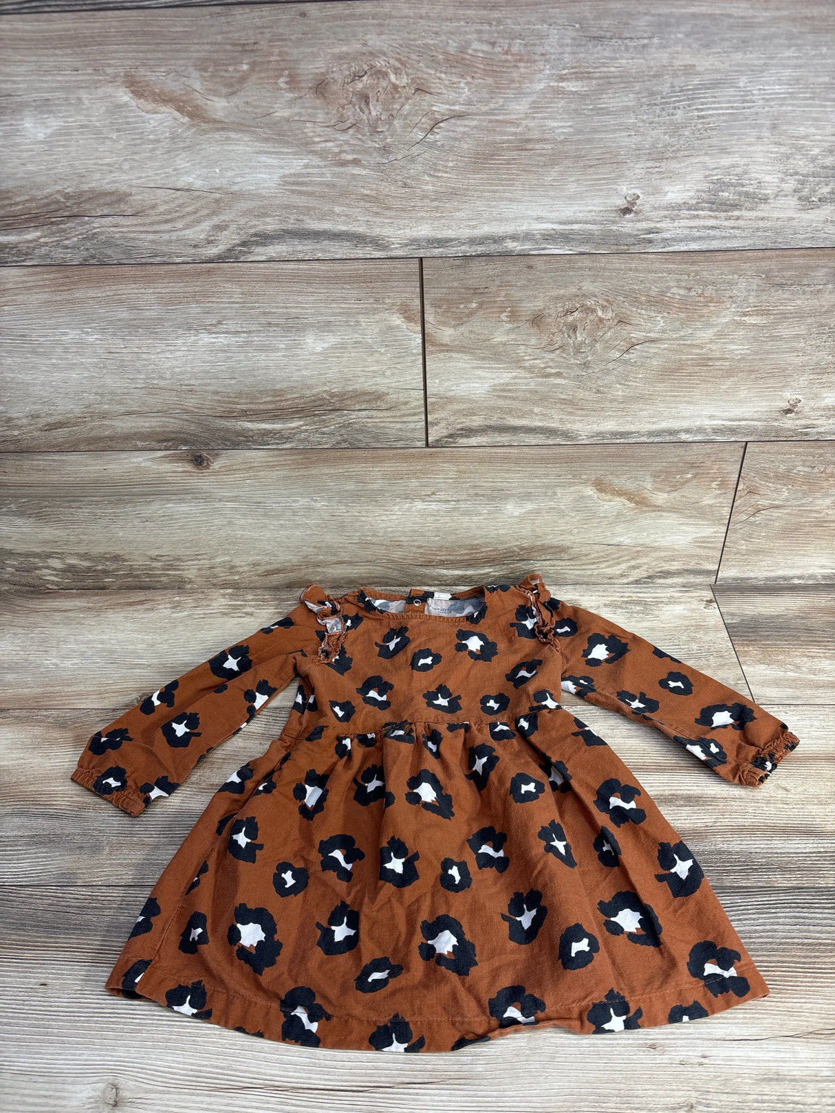 Simple Joys Leopard Print Dress Brown sz 3T