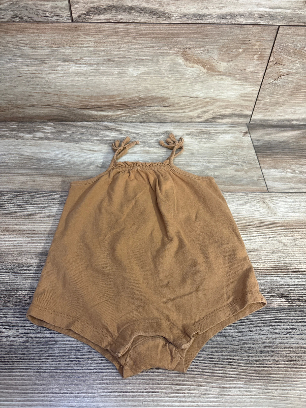 Old Navy Sleeveless Tie-Bow Bodysuit Brown sz 3-6m