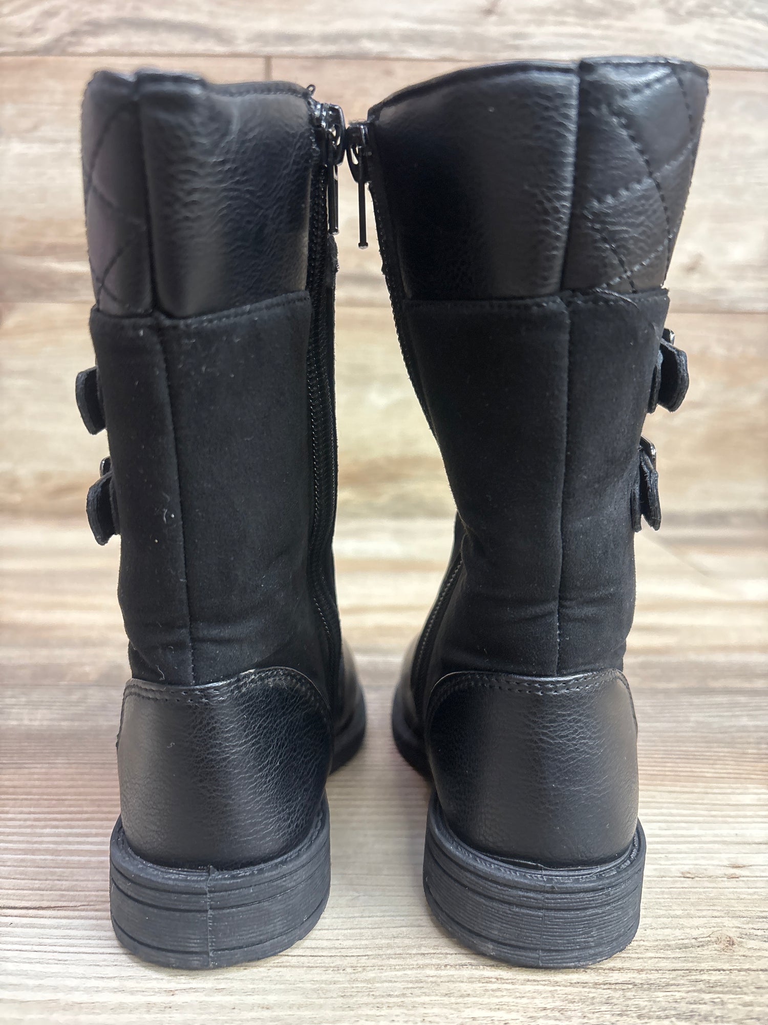Rachel Shoes Lil' Courtlyn Boots Black sz 8c