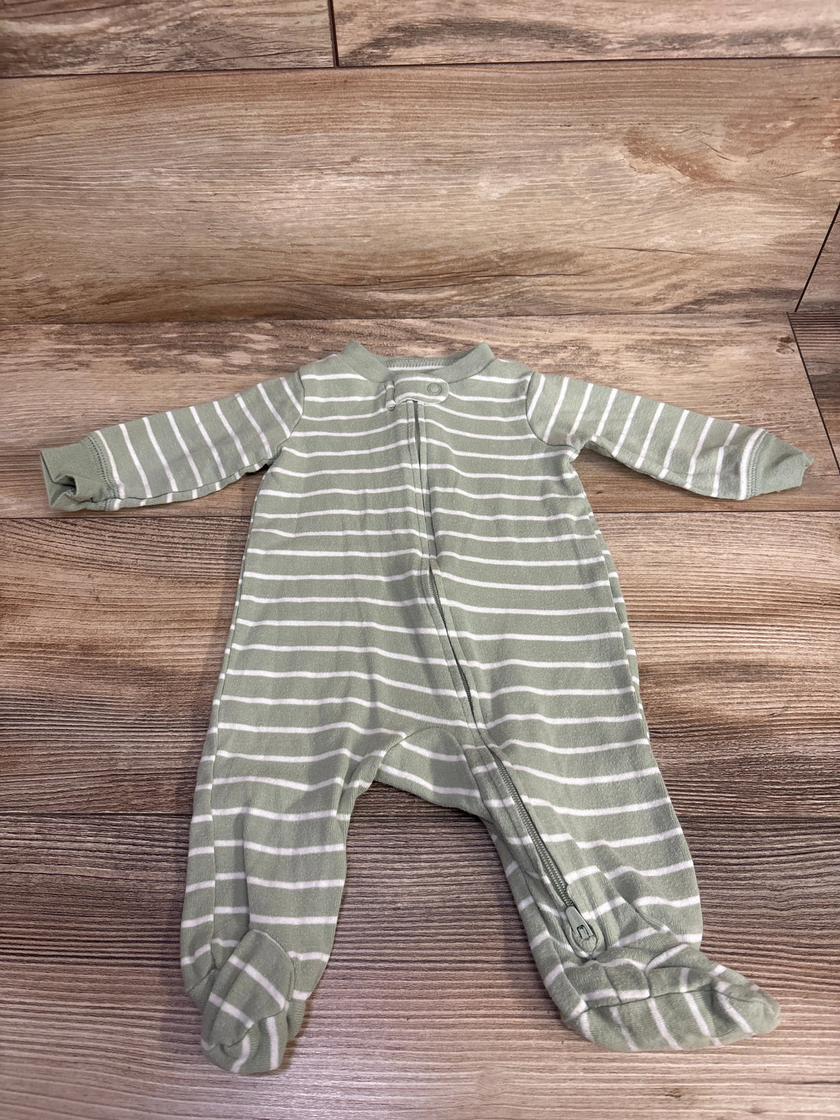 Carter's Striped Blanket Sleeper Sage sz 3m