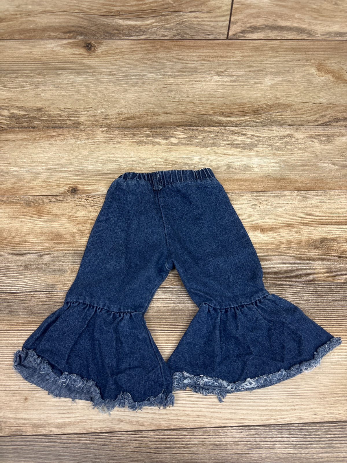 Distressed Pull-On Bellbottom Jeans Blue sz 6-9m