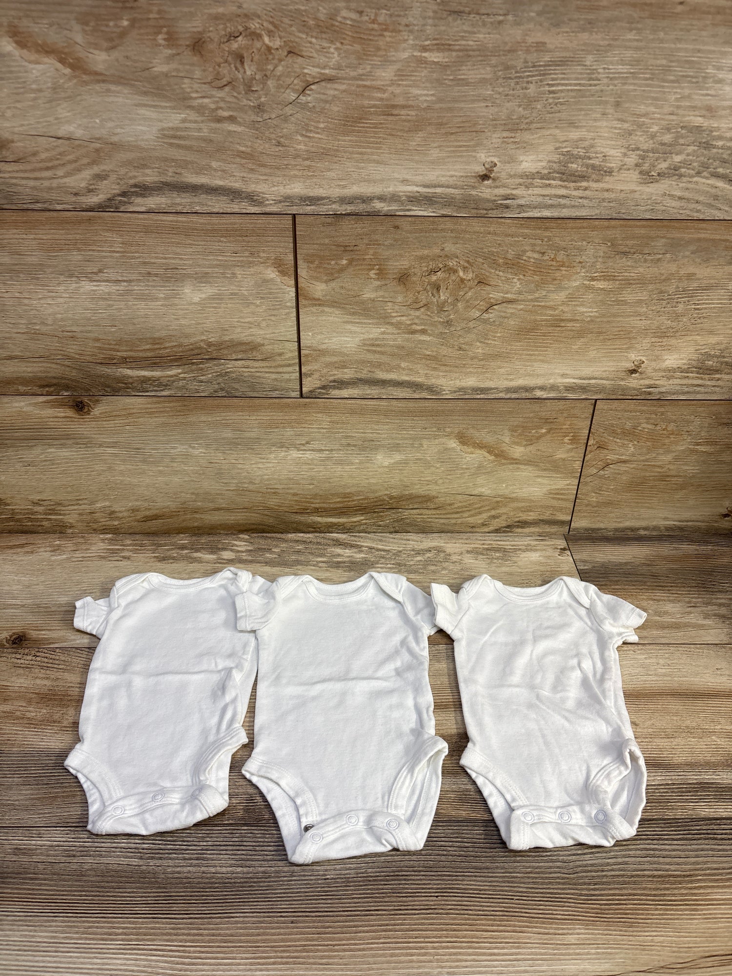 Just One You 3pk Bodysuits White sz Newborn