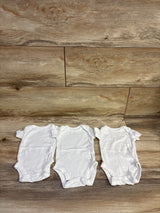 Just One You 3pk Bodysuits White sz Newborn