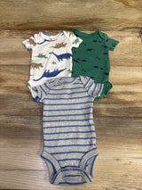 Just One You 3pk Bodysuits Green sz Newborn
