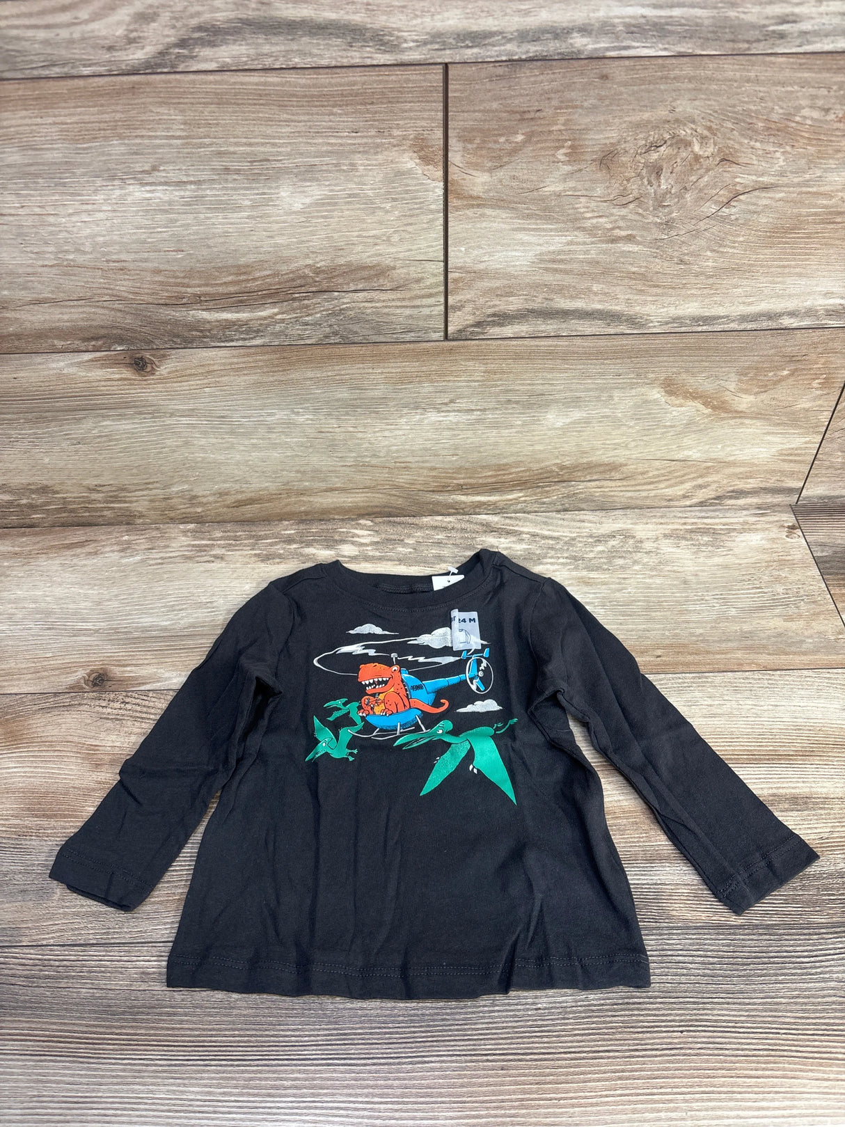NEW Old Navy Dino Shirt Grey sz 18-24m