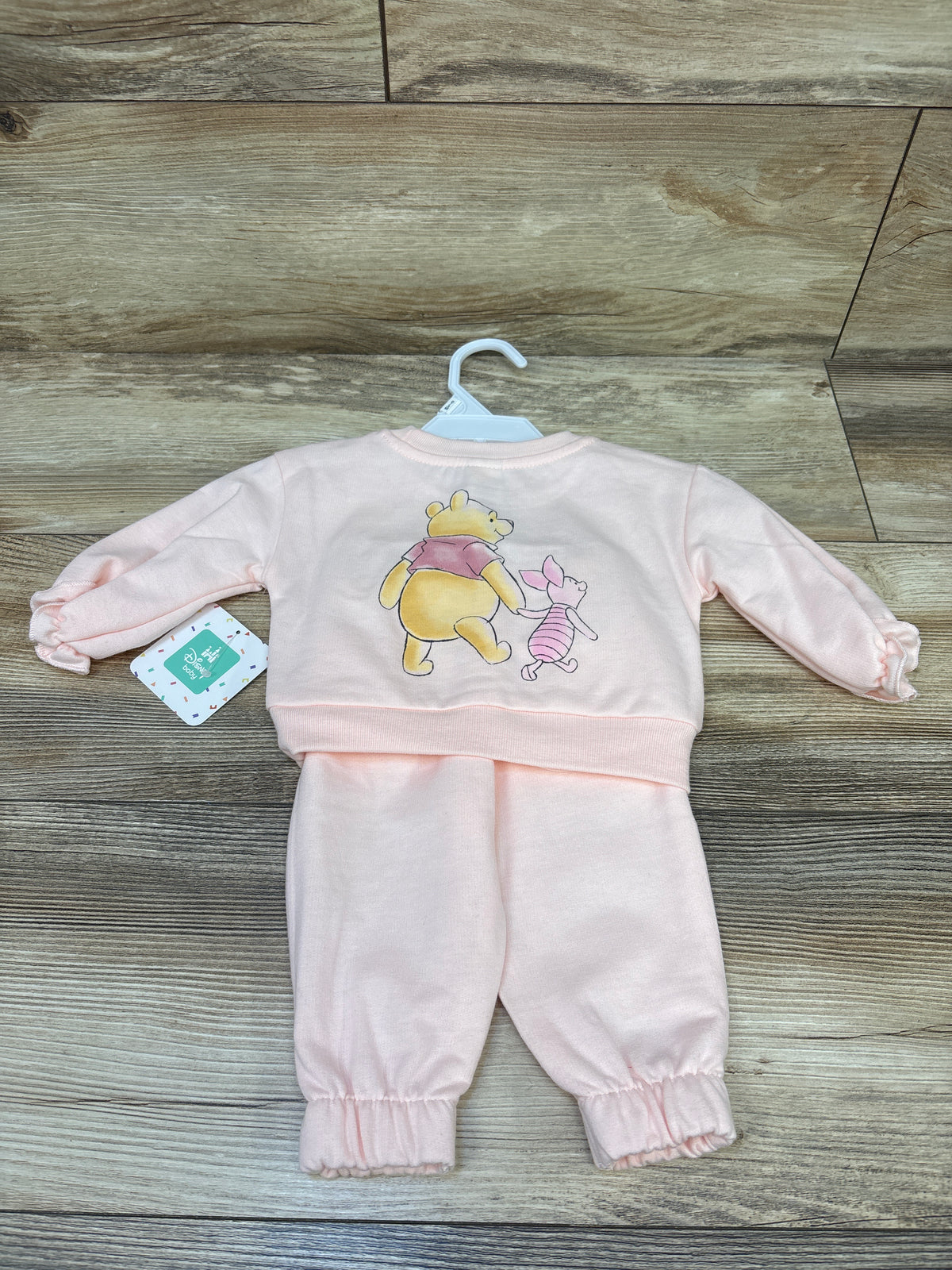 NEW Disney Baby Winnie The Pooh 2pc Sweatshirt & Joggers Set Pink sz 0/3m