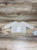 NEW Cat & Jack Striped Bunny Sweater Brown sz 18m