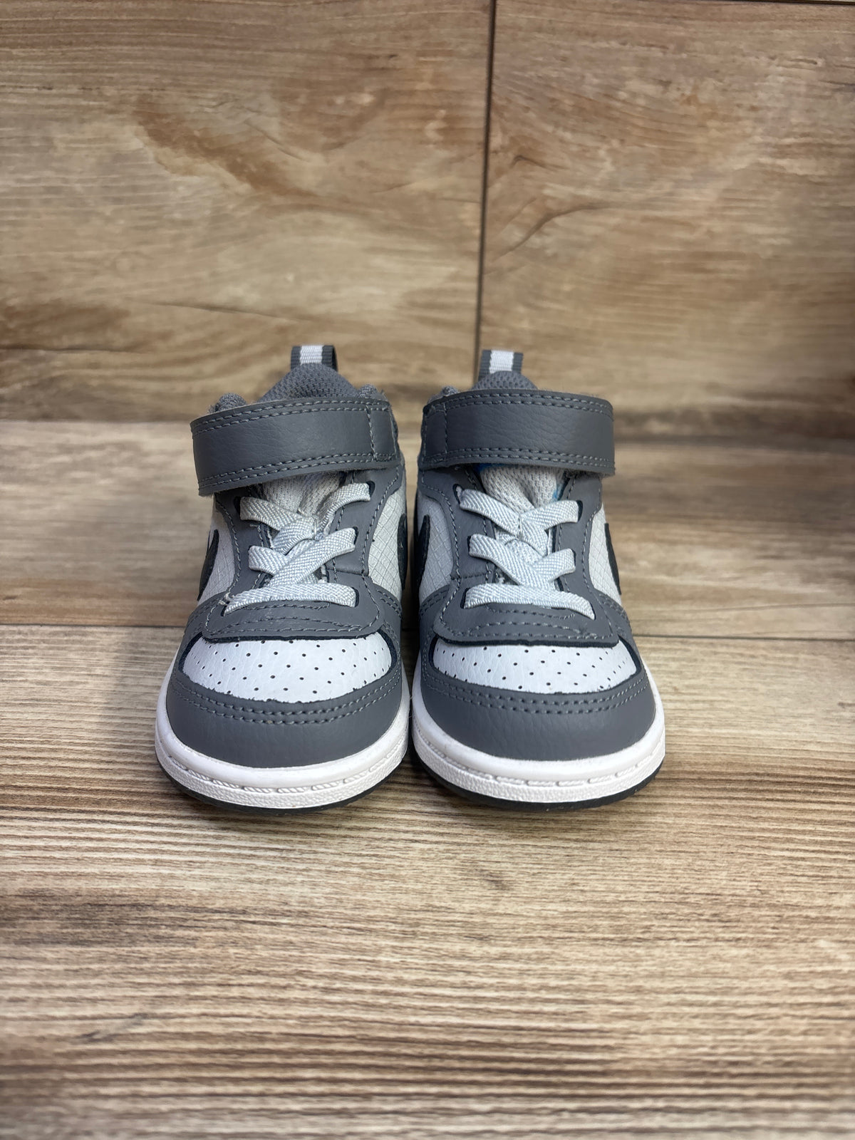Nike Court Borough Mid TD 'Grey White Blue' Sneakers sz 5c