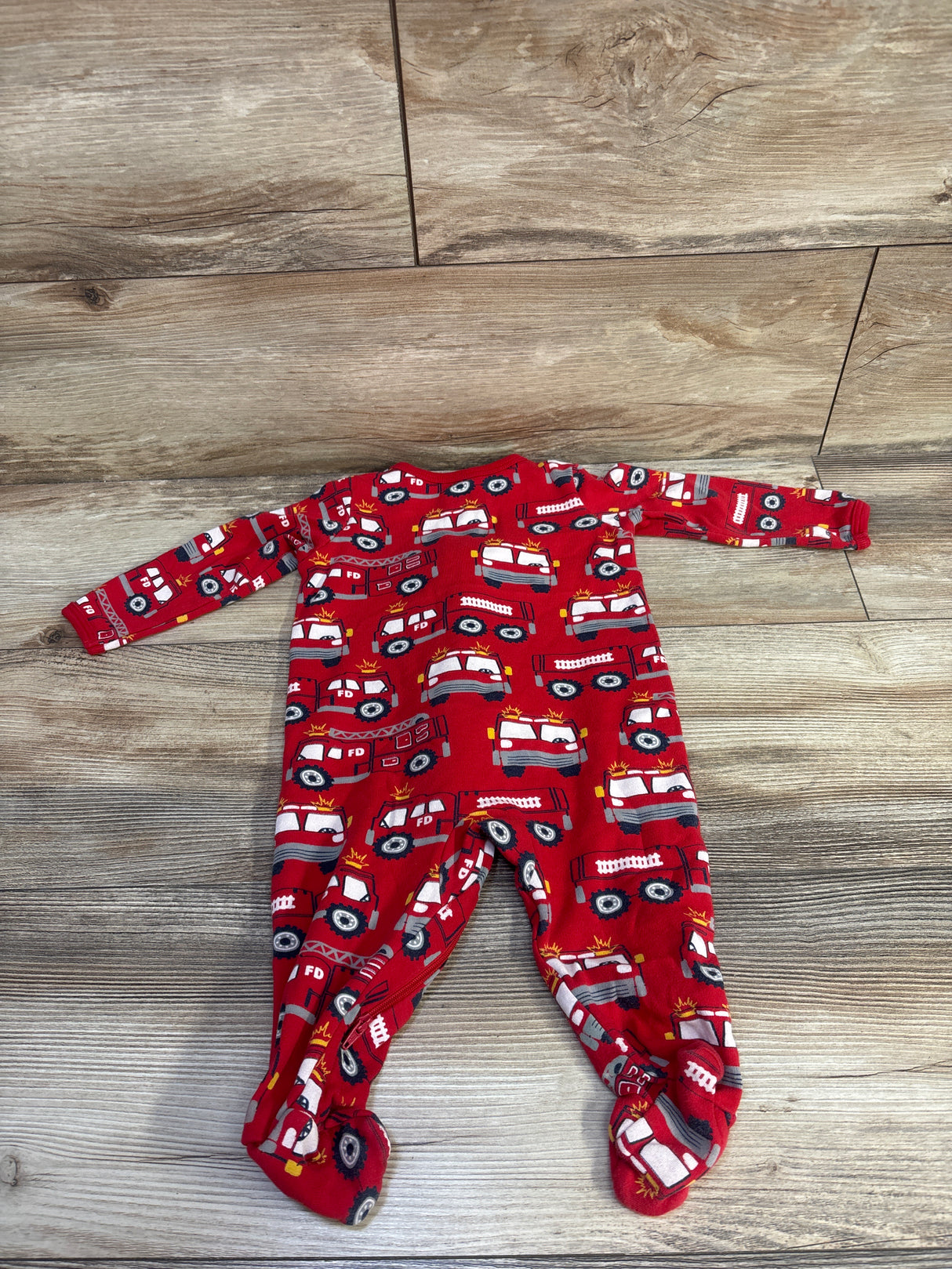 Wonder Nation Fire Truck Sleeper Red sz 6-9m