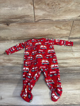 Wonder Nation Fire Truck Sleeper Red sz 6-9m