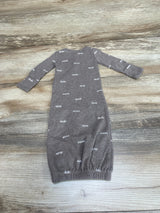 Carter's Henley Gown Brown sz Preemie