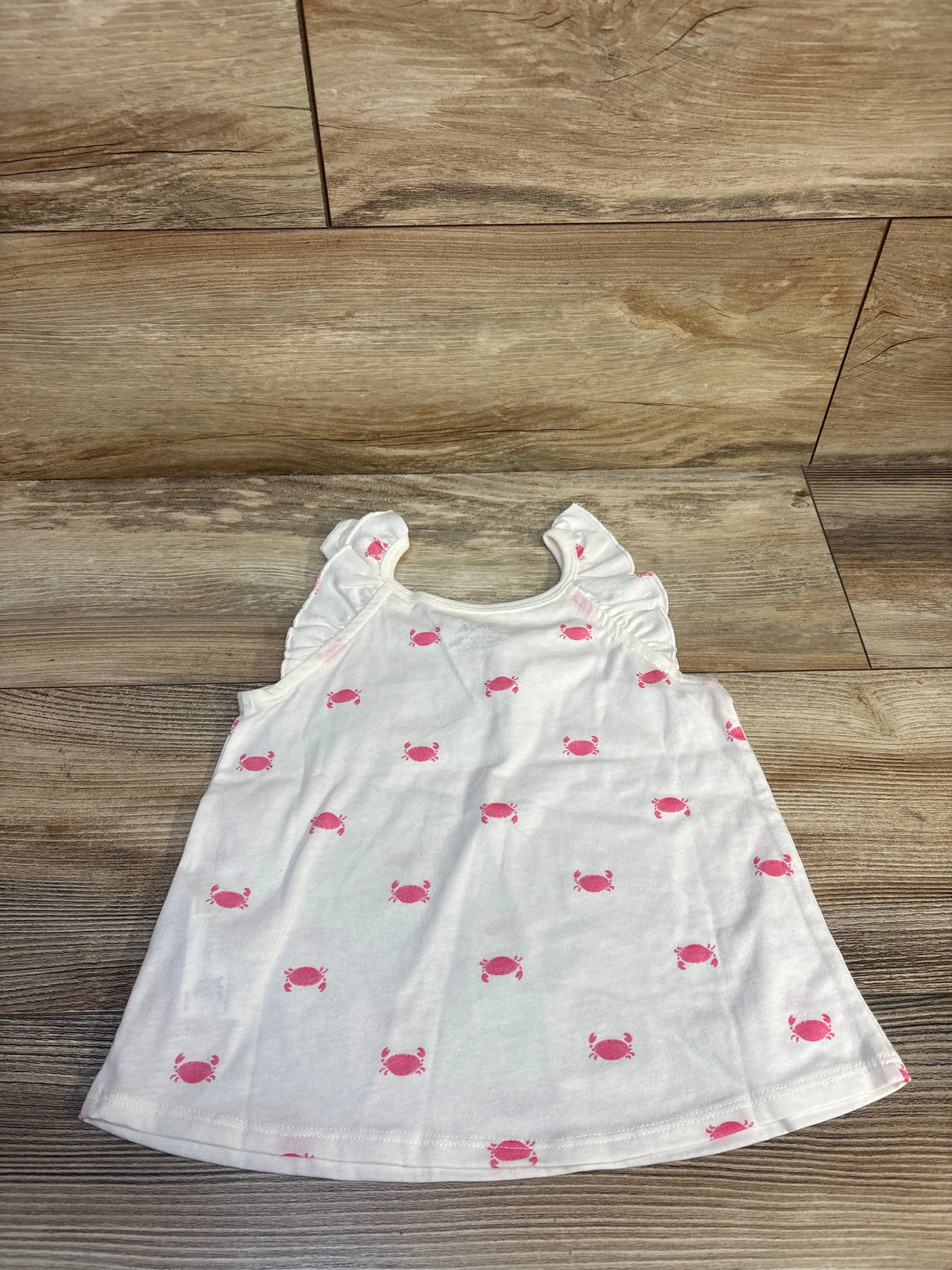 Carter's Crab Print Tank Top White sz 3T