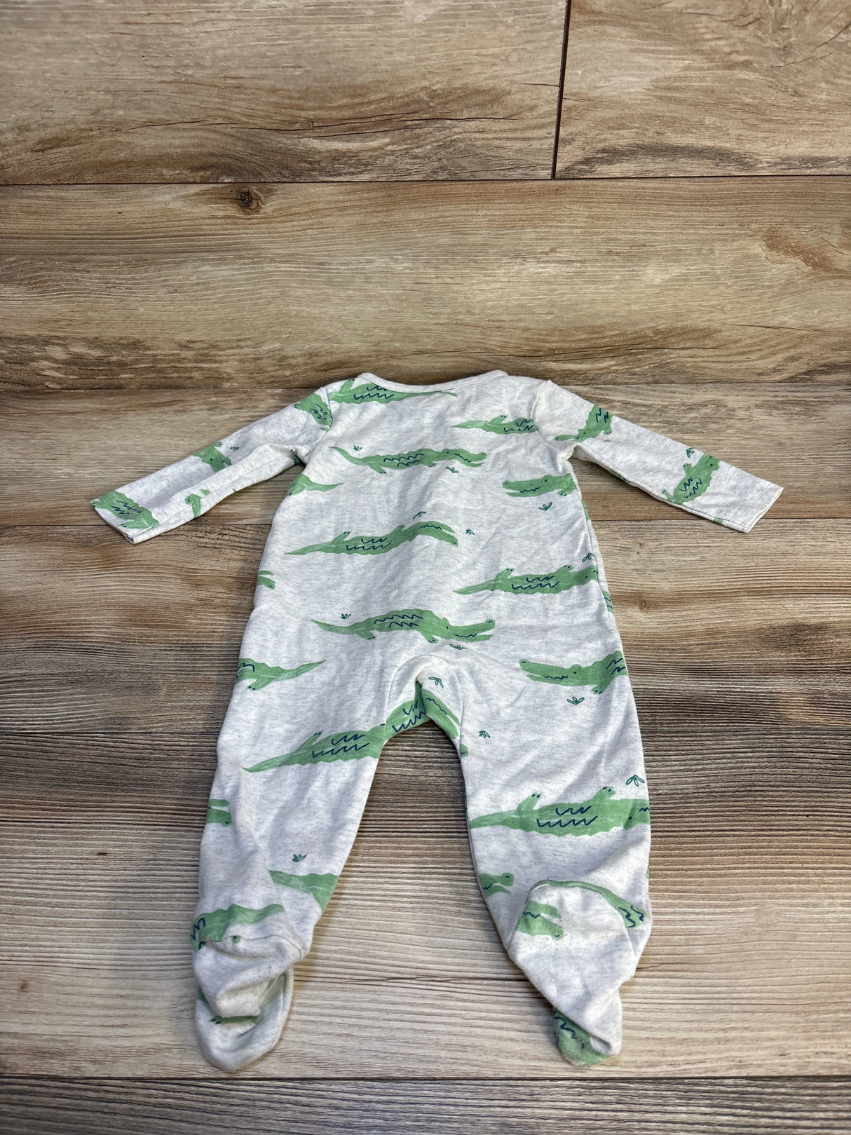 Just One You Alligator Print Sleeper Grey sz 6m