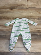 Just One You Alligator Print Sleeper Grey sz 6m