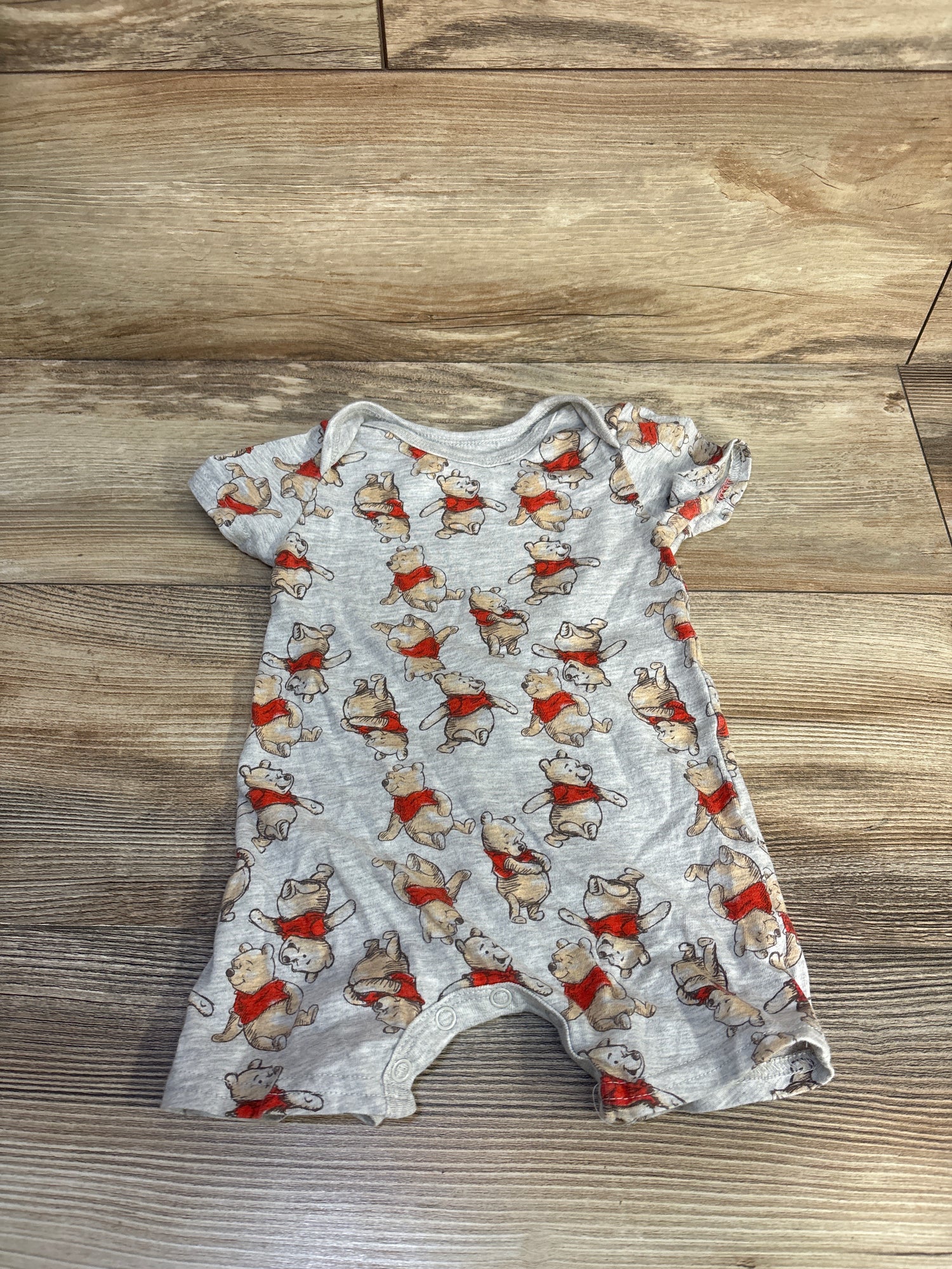 Disney Baby Winnie The Pooh Shortie Romper Grey sz 3-6m