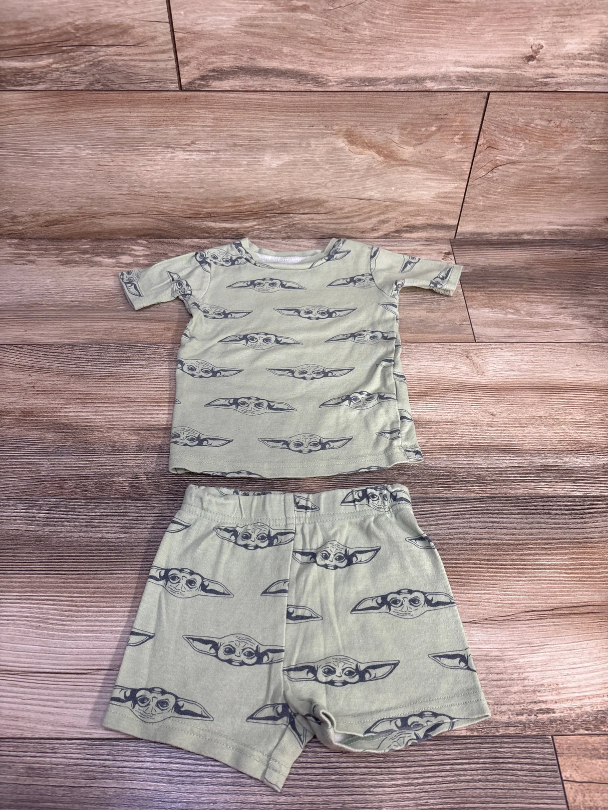 Star Wars 2pc Grogu Pajama Set Green sz 2T