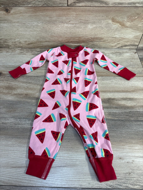 Hanna Andersson Watermelon Footless Sleeper Pink sz 3-6m - Me n Mommy To Be