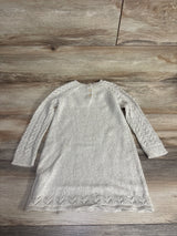 OshKosh Metallic Sweater Knit Dress Cream sz 4T