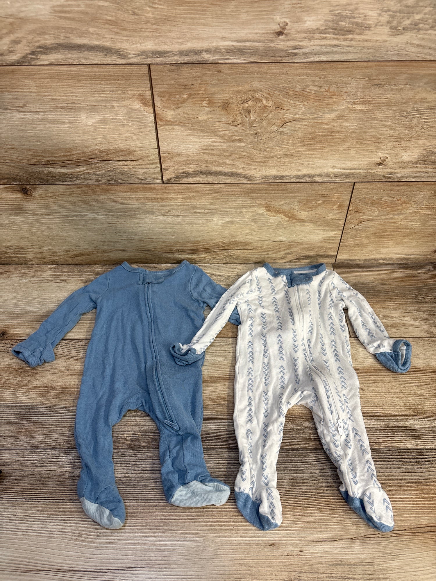 Cloud Island 2pk Soft Modal Sleepers Blue sz Newborn