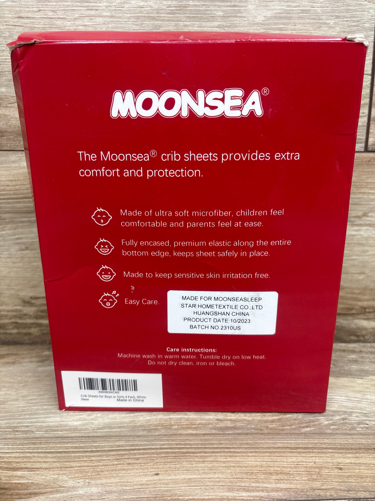 NEW Moonsea 4pk Crib Sheets 52''x28''