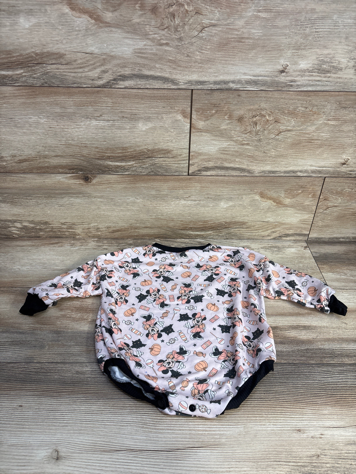 June and Mae Minnie Mouse Halloween Bodysuit Pink sz 18-24m