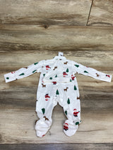 NEW Just One You 2pc Christmas Sleeper & Hat Set White sz Newborn