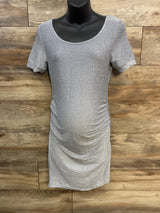 Metallic Maternity Bodycon Dress Lilac sz Small
