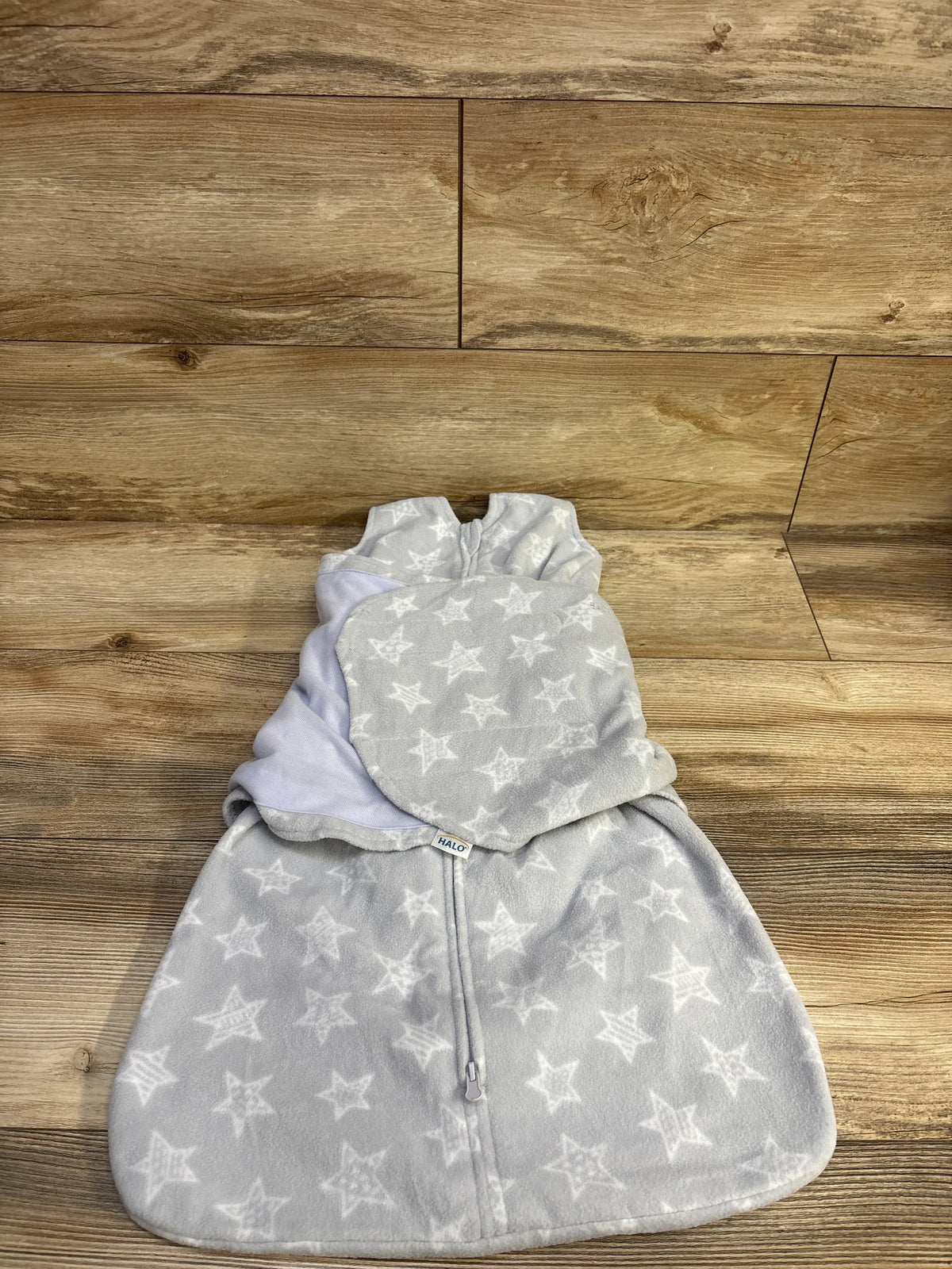 Halo Fleece SleepSack Swaddle Grey sz S/3-6m