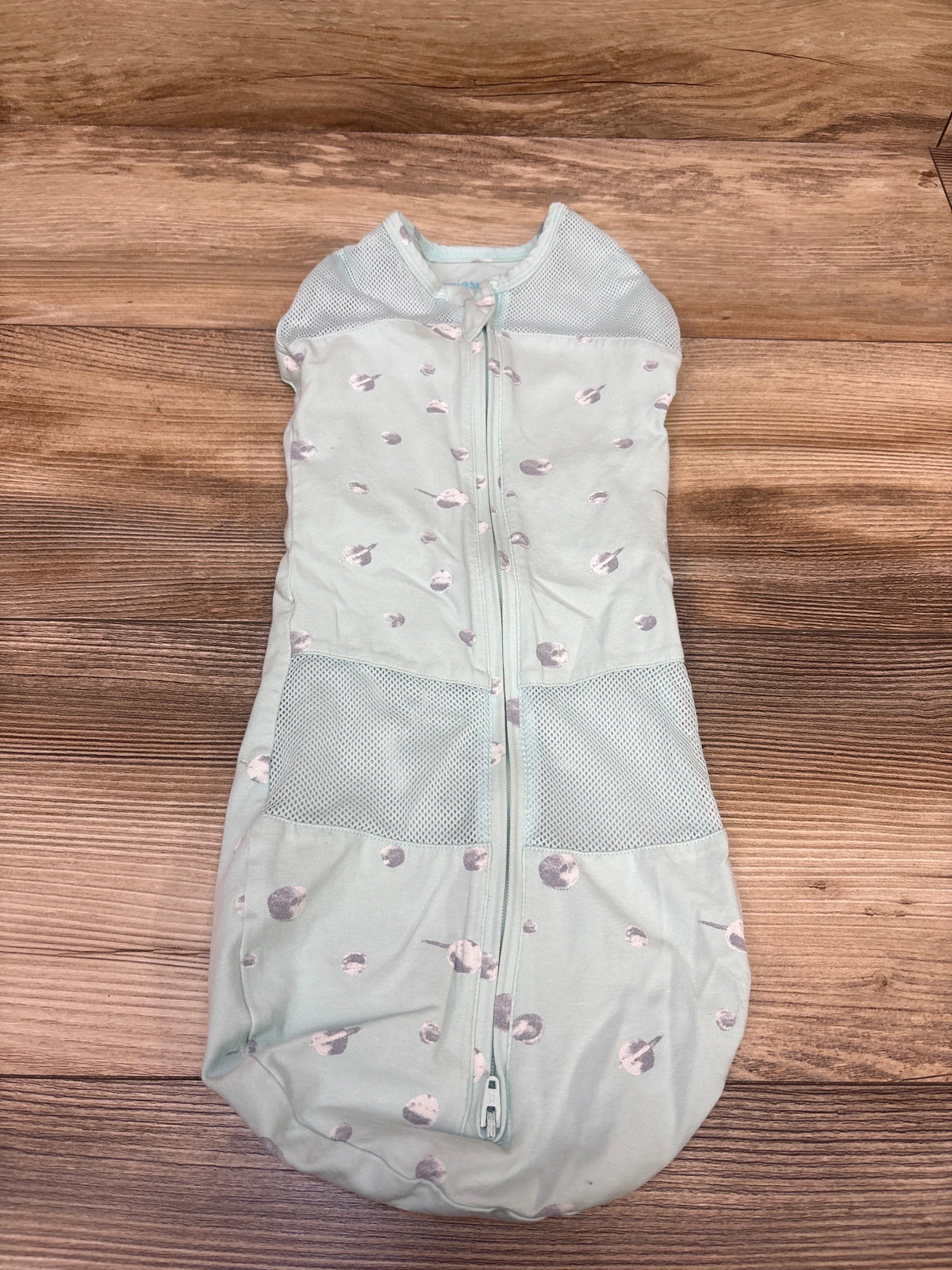 Happiest Baby Sleepea 5-Second Swaddle Teal Planets sz S/0-2m