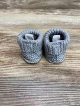 NWoT Carter's Just One You Knitted Bear Slippers - Gray Sz NB