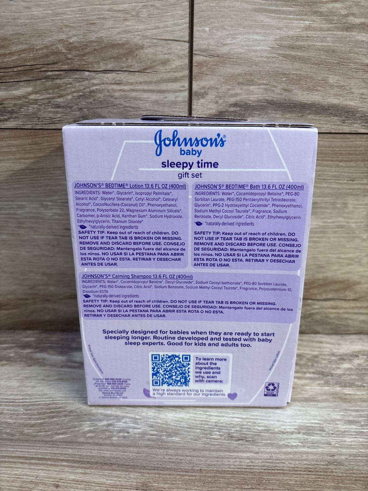 NEW Johnson's Baby Sleepy Time Gift Set