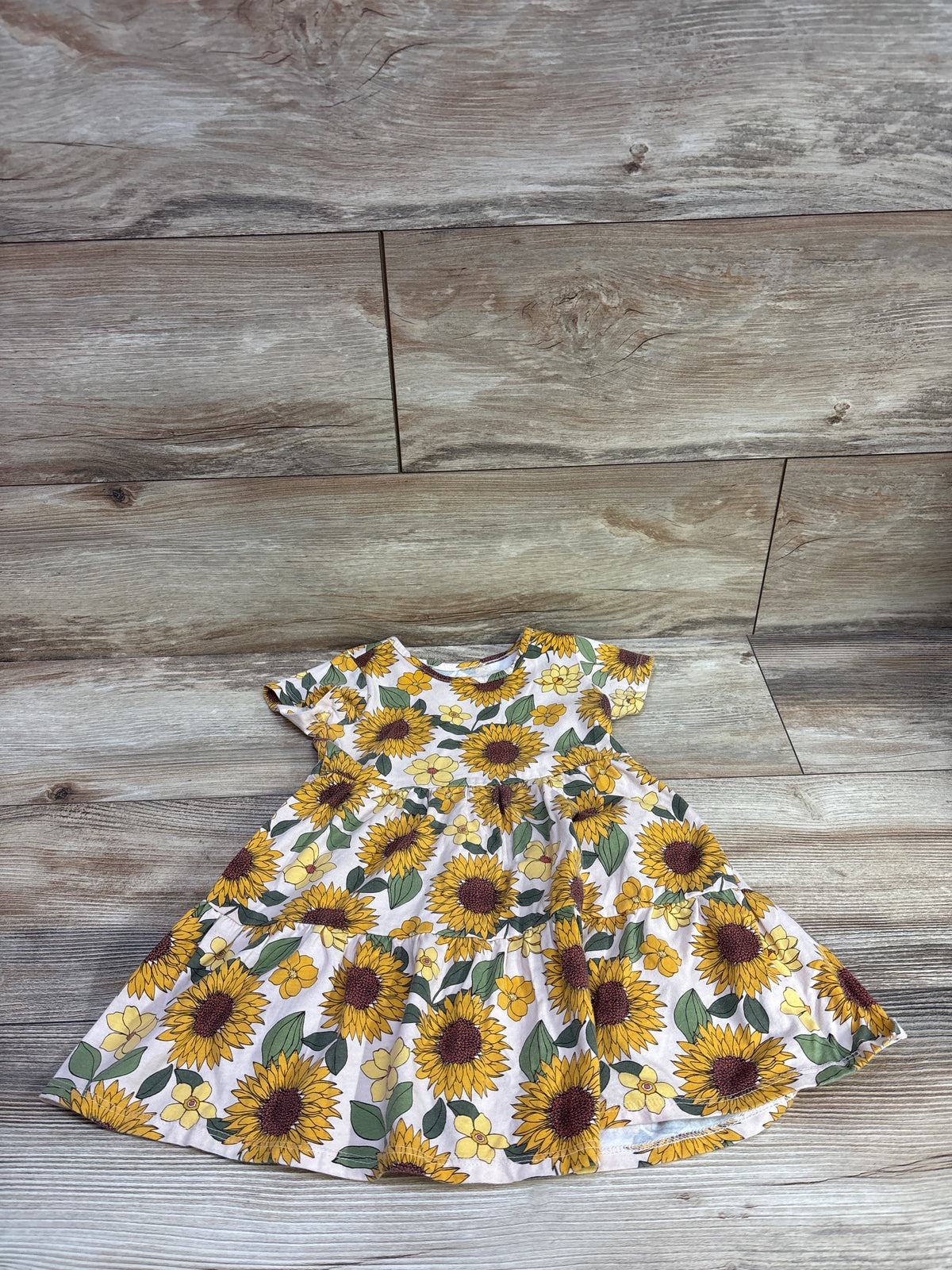 Children's Place Sunflower Dress Beige sz 3T