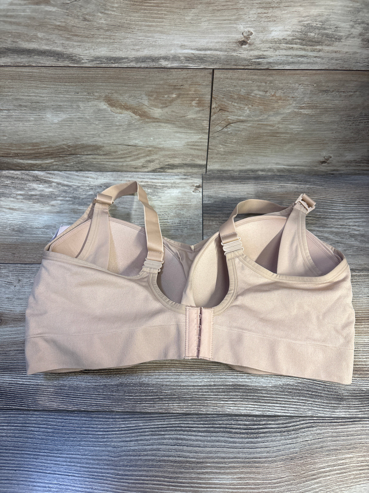 NEW Auden Nursing Lightly Lined Seamless Bralette Pearl Tan sz XXL