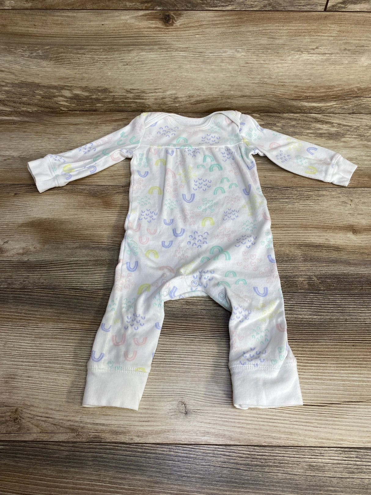 Carter's Rainbow Coverall White sz 9m