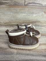 Plush Lined Snow Boots Brown sz 5c