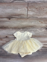 Disney Baby Winnie The Pooh Tulle Layered Bodysuit Dress Yellow sz 0-3m