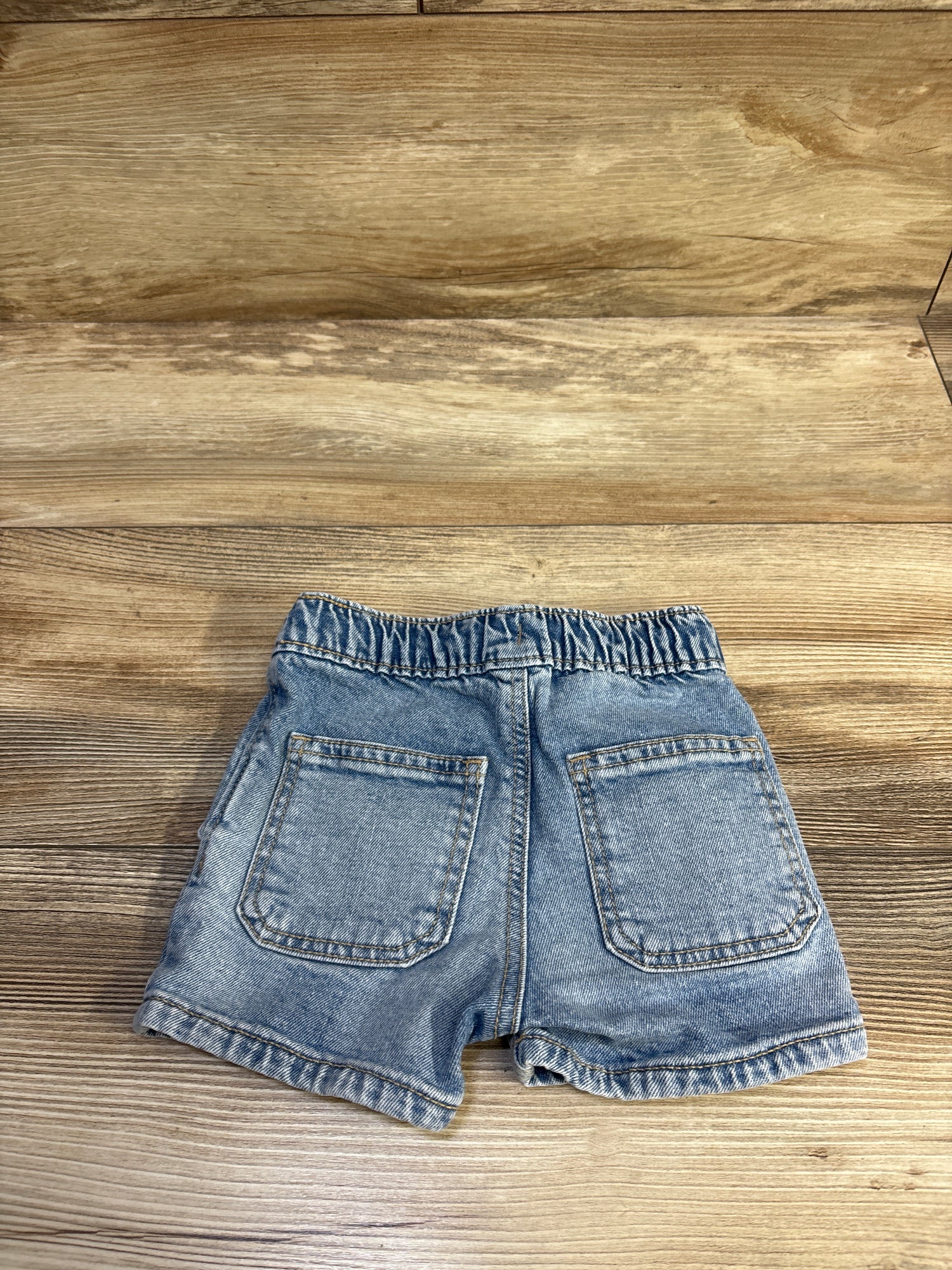 Old Navy Drawstring Stretch Denim Shorts Blue sz 12-18m