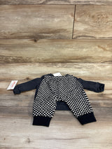 NEW Cat & Jack 2pc Milk Monster Sweatshirt & Joggers Charcoal sz 0-3m