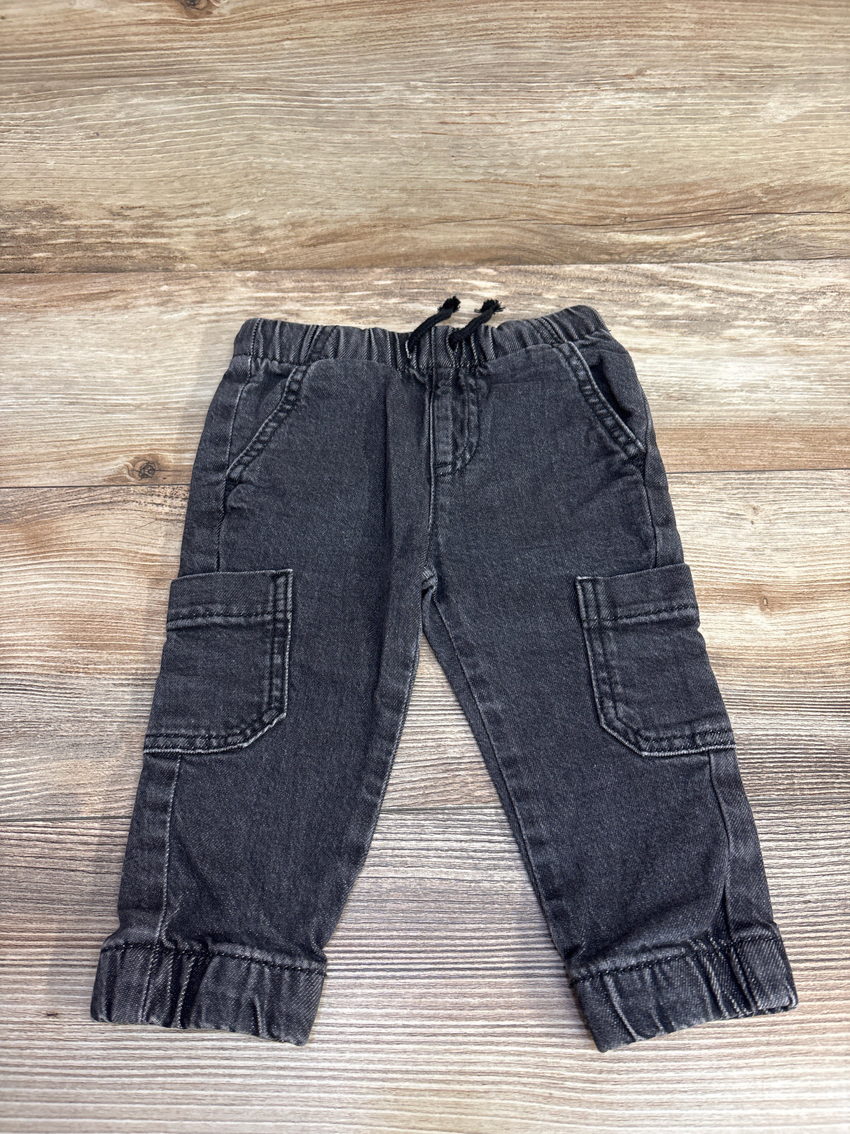 Cat & Jack Drawstring Joggers Black sz 12m