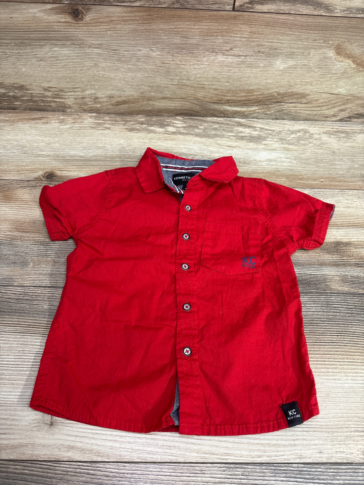 Kenneth Cole Button-Up Shirt Red sz 2T