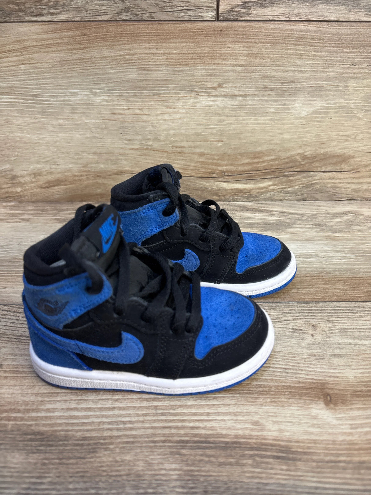 Air Jordan 1 Retro High OG TD 'Royal Reimagined' Sneakers sz 6c
