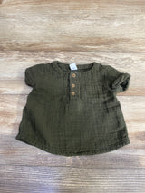 Old Navy Henley Pocket Shirt Green sz 3-6m