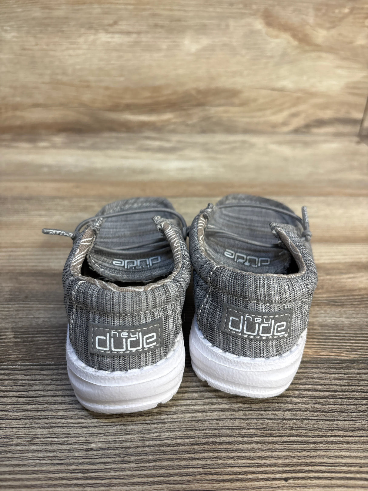 Hey Dude Wally Stretch Sox Sneakers Grey sz 7c