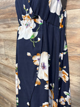 Shein Floral Maternity Dress Navy sz Medium