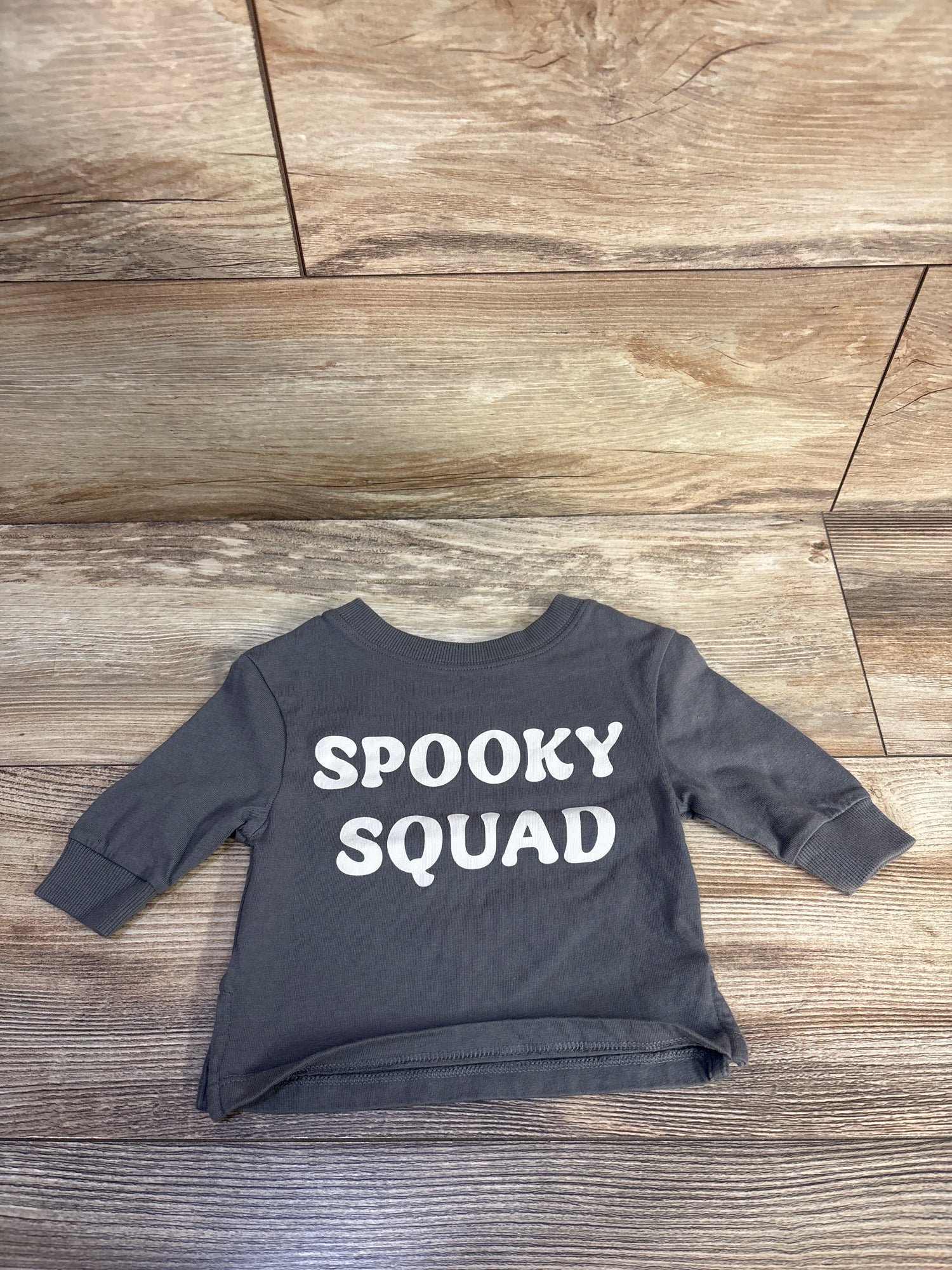 Little Co. Spooky Squad Long-Sleeve Shirt Grey sz Newborn